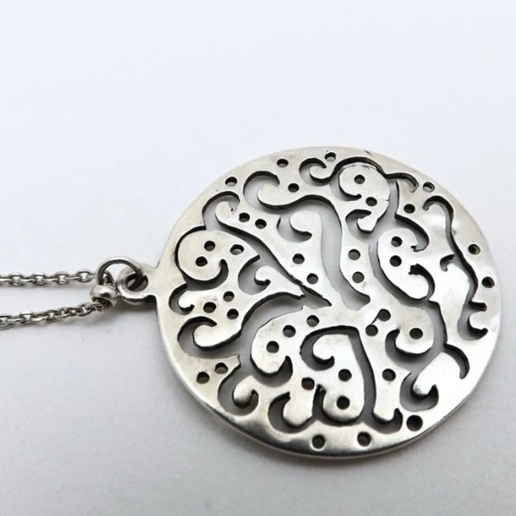 Silpada .925 Sterling Silver Cut Above Necklace EUC - Picture 3 of 3